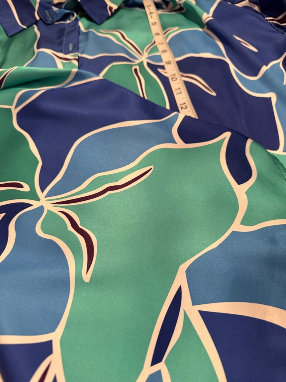 JODIFL Blue & Teal Floral Button-Down Top - Picture 8 of 8